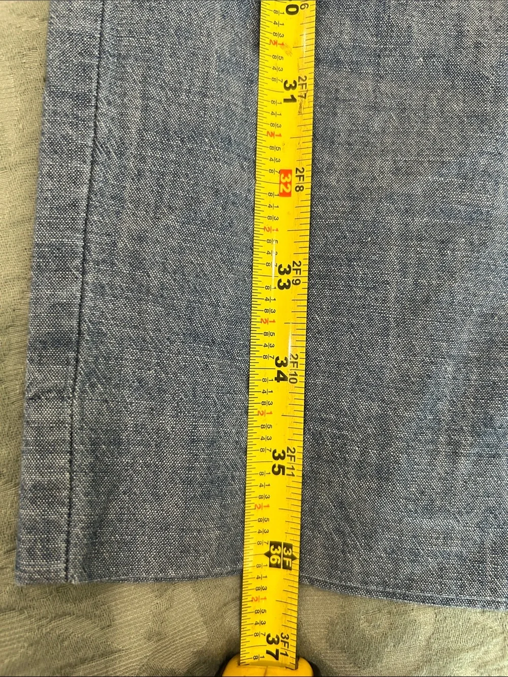 Lands’ End Chambray Cropped Pants